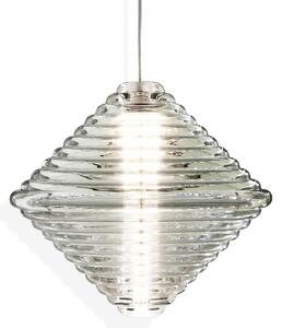 Függőlámpa Tom Dixon, Press Cone, dimmable, Átlátszó, Nappali, Üveg, Dizájn