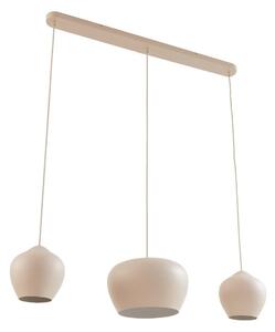 Függőlámpa Lucande, Malisa, dimmable, Bézs, Nappali, Fém, Skandináv