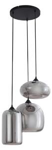 Függőlámpa Lindby, Marla, dimmable, Fekete, Nappali, Üveg, Modern