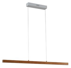 Függőlámpa Lucande, Nihalo, dimmable, Fa, Nappali, Fa, Modern