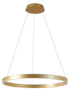 Függőlámpa Lucande, Yonam, dimmable, Arany / Sárgaréz, Étkező, Fém, Modern
