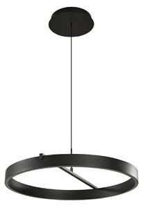 Függőlámpa Lucande, Rovan, dimmable, Fekete, Nappali, Fém, Modern