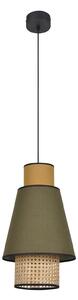 Függőlámpa MARKET SET, Singapour S, dimmable, Zöld, Nappali, Szövet / Textília, Dizájn