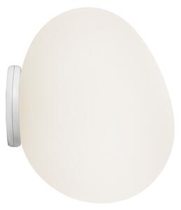 Fali Lámpa Foscarini, Gregg piccola, dimmable, Fehér, Folyosó, Üveg, Dizájn
