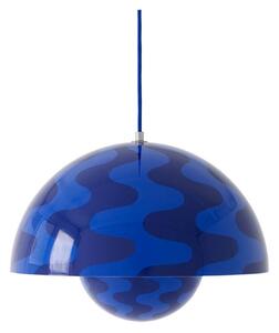 Függőlámpa &Tradition, Flowerpot VP7, dimmable, Kék, Nappali, Fém, Dizájn