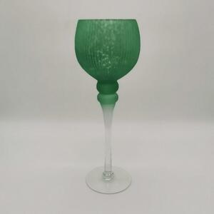 Gyertyatartó szett, 30-35-40 cm - Zöld