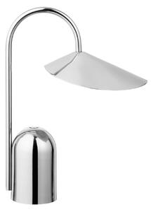 Asztali lámpa ferm LIVING, Arum, dimmable, Fémes, Nappali, Rozsdamentes acél, Dizájn