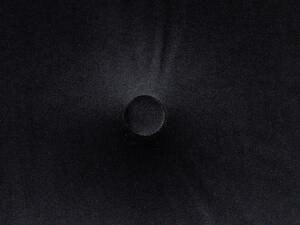 Fekete bársony ülőpad 102 x 51 cm YORKTON
