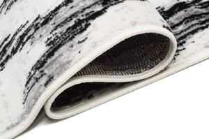 Fekete - fehér modern STRAPO szőnyeg Méret: 120x170 cm
