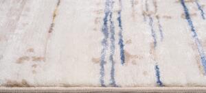 Bézs - kék csíkos modern GETszőnyeg Méret: 120x170 cm