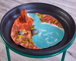 3D Filc Vulkán Szőnyeg