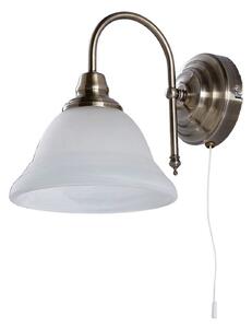 Fali Lámpa Lindby, Hanna, dimmable, Bronz / Öreg Sárgaréz, Nappali, Üveg, Antik
