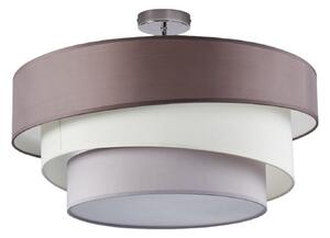 Mennyezeti Lámpa Lindby, Melia, dimmable, Szürke, Nappali, Szövet / Textília, Modern