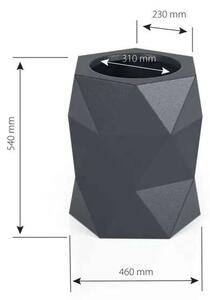 Designer virágtartó edény monumo modena 2 színválaszték 54cm magas