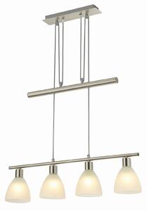 Függőlámpa Lindby, SIMEON, dimmable, Fémes, Nappali, Üveg, Modern