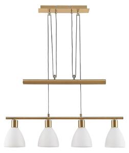 Függőlámpa Lindby, Simeon, dimmable, Arany / Sárgaréz, Nappali, Üveg, Modern