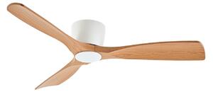 Moneno LED mennyezeti ventilátor fehér/fa Lucande, Moneno, dimmable, Fa, Nappali, Fém, Modern