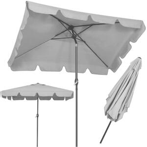 Springos összecsukható és dönthető kerti Napernyő 200x130cm - Szürke