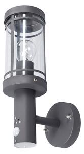 Kültéri Lámpa Lindby, Djori, dimmable, Szürke, Erkély, Rozsdamentes acél, Modern