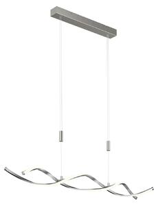 Függőlámpa Lindby, Auron, dimmable, Szürke, Nappali, Műanyag, Modern