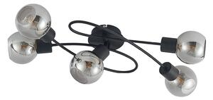 Mennyezeti Lámpa Lindby, Elaina, dimmable, Fekete, Nappali, Fém, Modern