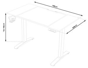Állítható magasságú írósztal állóasztal 110cm GAMSET Control 1.1