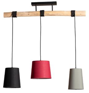 Függőlámpa Lindby, Amilia, dimmable, Fa, Konyha, Szövet / Textília, Fiatalos életstílus