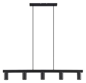 Függőlámpa Lindby, Baliko, dimmable, Fekete, Nappali, Fém, Modern