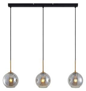 Függőlámpa Lindby, Hiwana, dimmable, Szürke, Nappali, Üveg, Modern