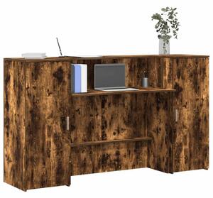 Recepciós pult füstös tölgy 180x50x103,5 cm szerelt fa