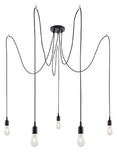 Függőlámpa Paulmann, Neordic Ketil, dimmable, Fekete, Nappali, Műanyag, Skandináv