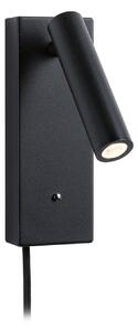 Fali Lámpa Paulmann, Hulda USB, dimmable, Fekete, Hálószoba, Fém, Modern