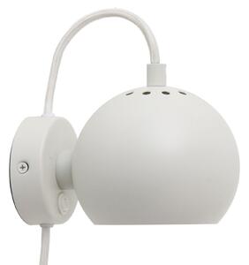Fali Lámpa FRANDSEN, Ball Magnet, Fehér, Nappali, Fém, Dizájn