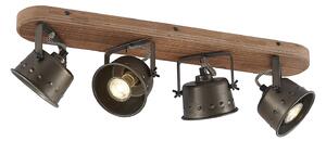 Mennyezeti Lámpa Lindby, Rubinjo, dimmable, Fekete, Nappali, Fém, Vintage
