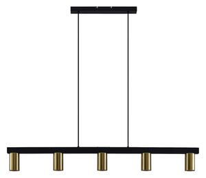 Függőlámpa Lindby, Baliko, dimmable, Fekete, Nappali, Fém, Modern
