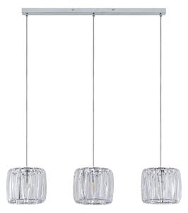 Függőlámpa Lindby, Sofia, dimmable, Átlátszó, Konyha, Műanyag, Modern