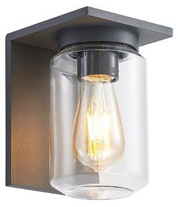 Kültéri Lámpa Lucande, Semka, dimmable, Fekete, Terasz, Fém, Modern