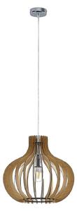 Függőlámpa Lindby, Sina, dimmable, Fa, Nappali, Fa, Skandináv