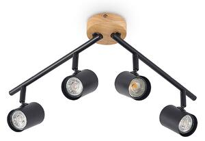 Mennyezeti Lámpa Lindby, Xiomara, dimmable, Fekete, Nappali, Fém, Modern