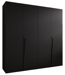 PIANOS 1 gardróbszekrény 200x202x52 - fekete