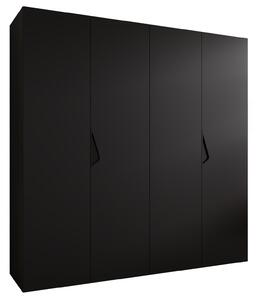 SZANDI 1 gardróbszekrény 200x202x52 - fekete