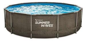 Summer Waves Fémvázas Medence - Rattan - 366 cm