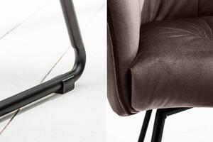 Design szék Giuliana taupe barna