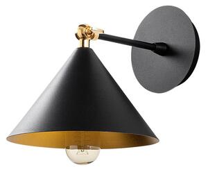 Berceste 185BLACK-A fekete fém falilámpa