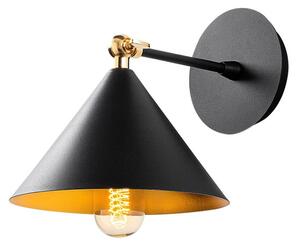 Berceste 185BLACK-A fekete fém falilámpa