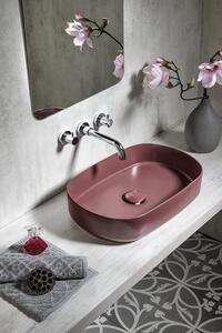 Sapho, INFINITY OVAL kerámia asztali mosdókagyló, 55x36 cm, matt Maroon Red, 10NF65055-2R