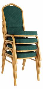 KONDELA Rákásolható szék, zöld/zöld festés, ZINA 3 NEW