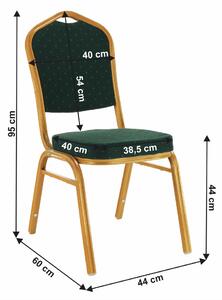 KONDELA Rákásolható szék, zöld/zöld festés, ZINA 3 NEW