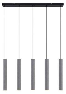 Függőlámpa Lindby, Concretto, dimmable, Szürke, Nappali, Beton, Modern