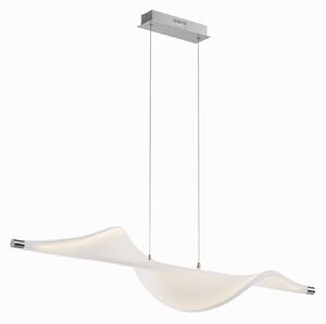 Függőlámpa Lucande, Edano, dimmable, Fehér, Nappali, Szövet / Textília, Modern
